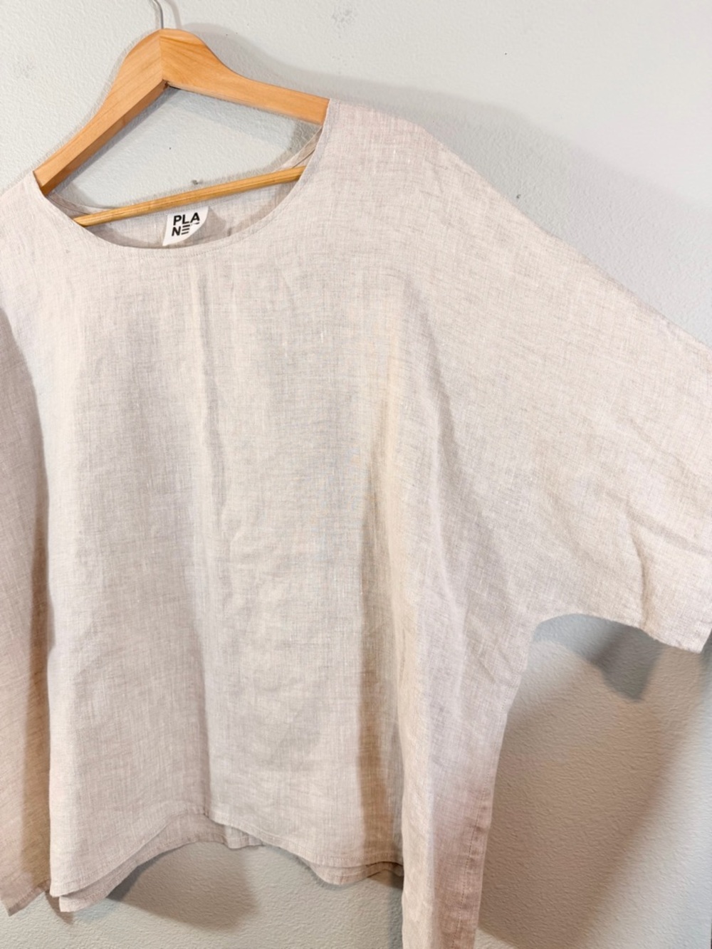 Planet by Lauren G Linen Tunic ONE SIZE Oversized Boxy Minimalist Lagenlook - Picture 8 of 11